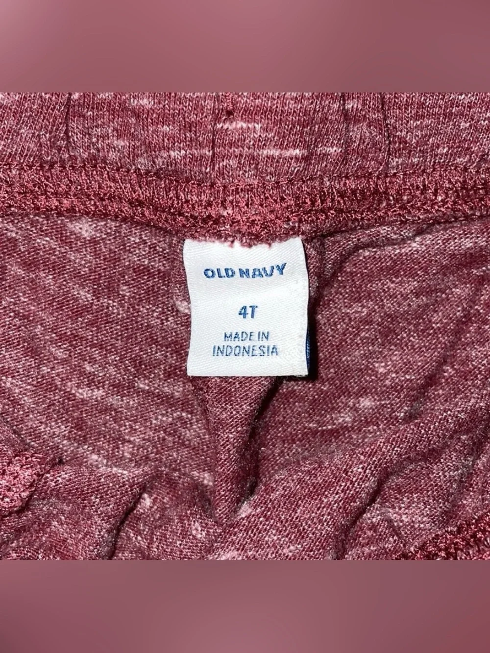 Old Navy Boy’s Marled Maroon Knit Athletic Shorts
